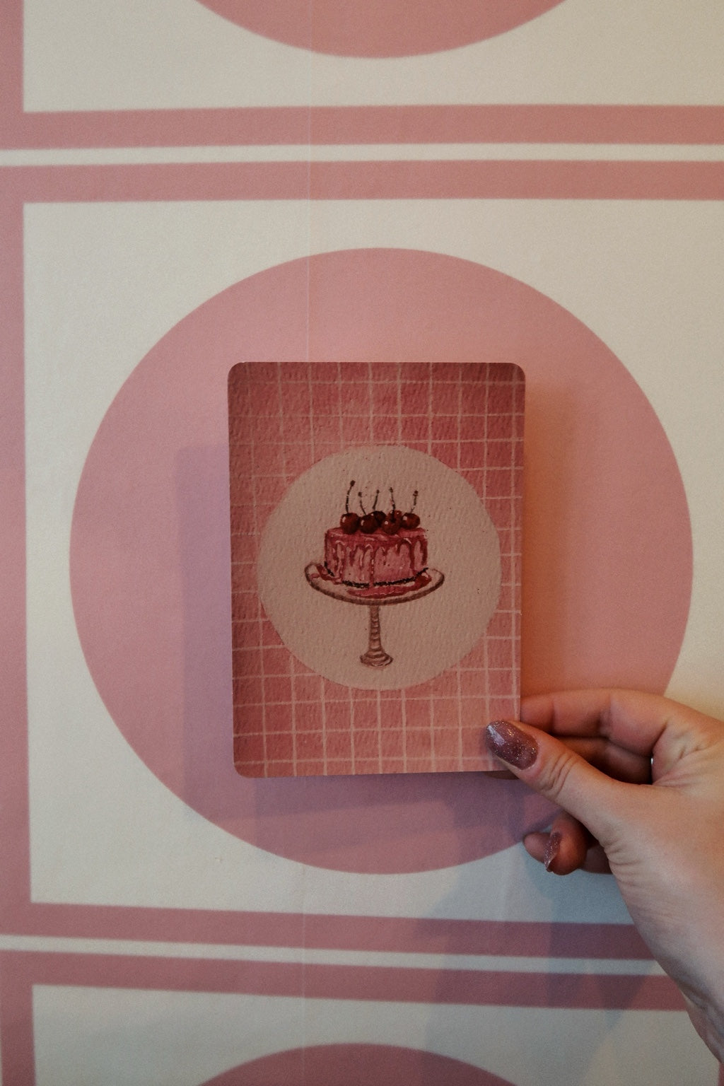 Carte Illustrée Pink Cake