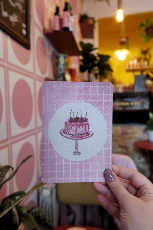 Carte Illustrée Pink Cake