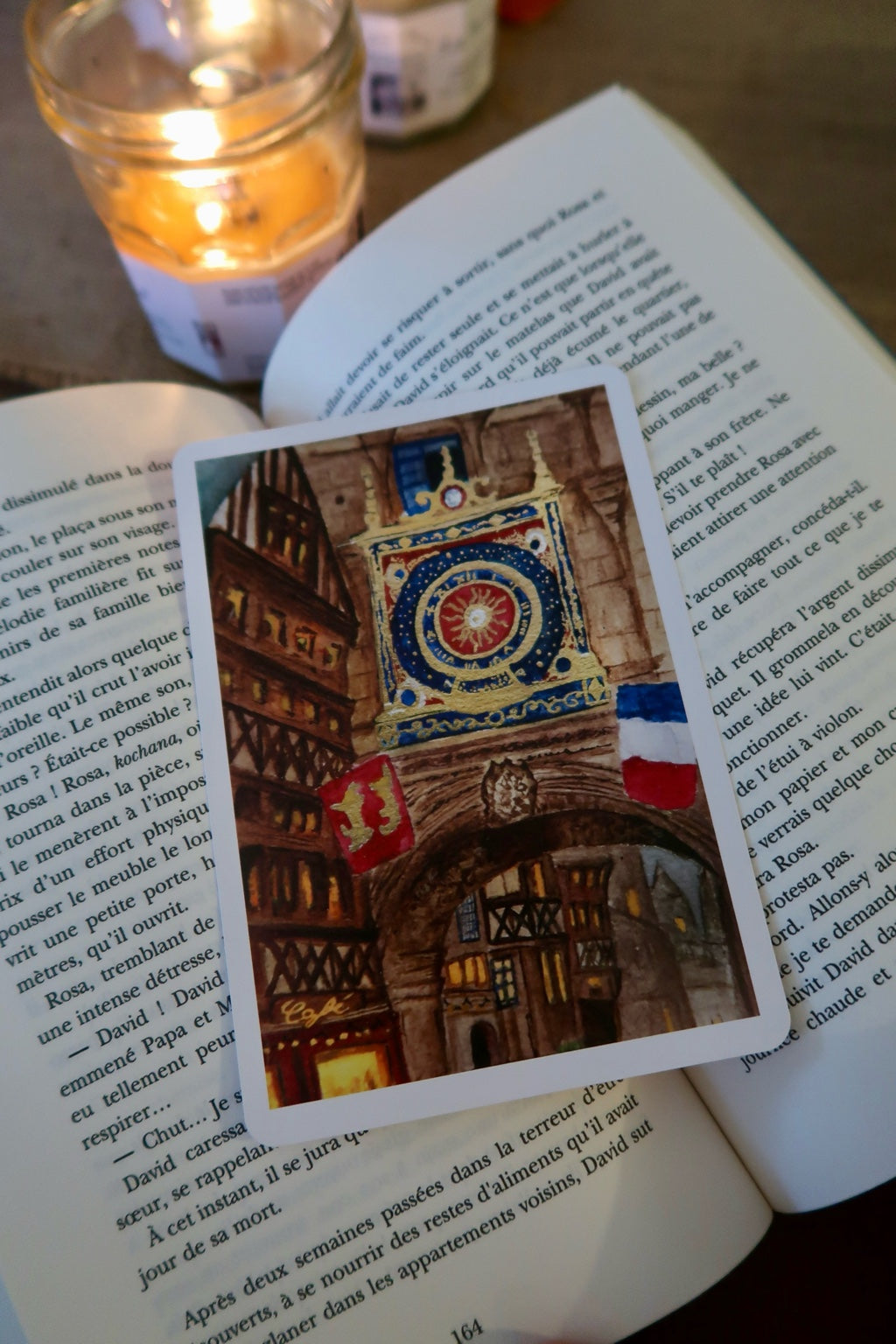 Carte Aquarelle Le Gros Horloge Rouen