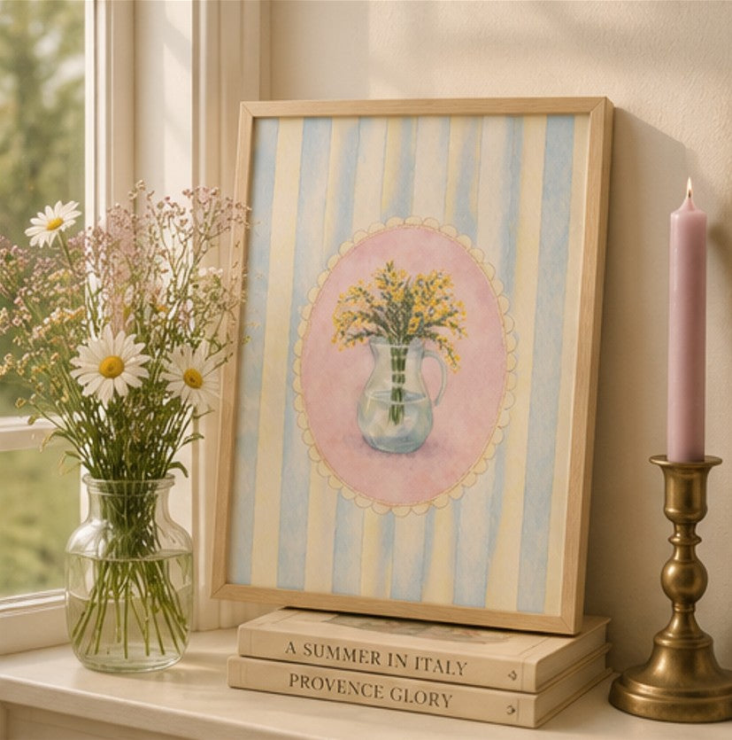 Illustration Dolce Vita - Yellow Flower